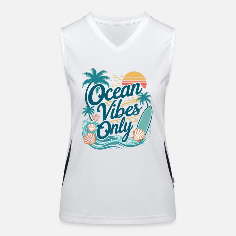 Ocean Vibes Women's Functional Contrast Tank Top