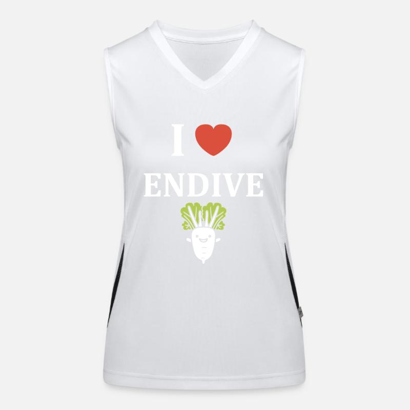 Endive Débardeur respirant contrasté Femme