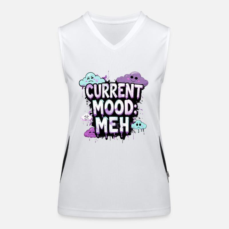 Current Mood funny Women's Functional Contrast Tank Top