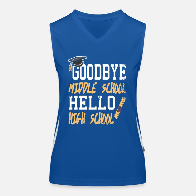 Goodbye Middle School Hello High School Women's Functional Contrast Tank Top