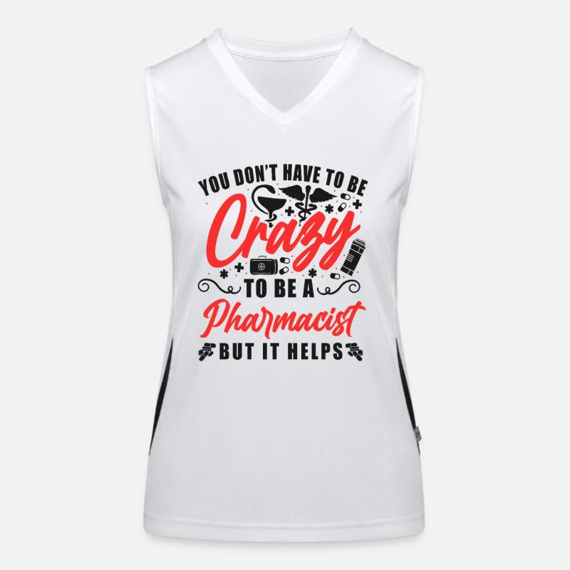 Pharmacy Tech Technician Funktionelles Kontrast-Tank Top für Frauen