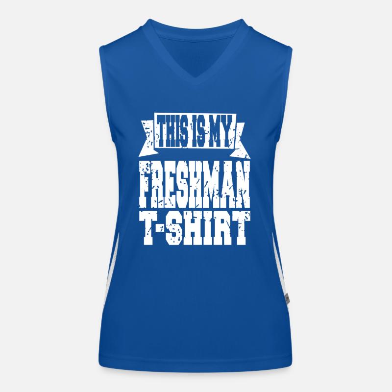This Is My Freshman Year Statement Look Funktionelles Kontrast-Tank Top für Frauen