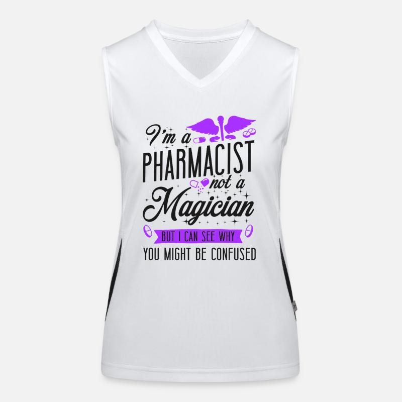 Technicien en pharmacie Débardeur respirant contrasté Femme