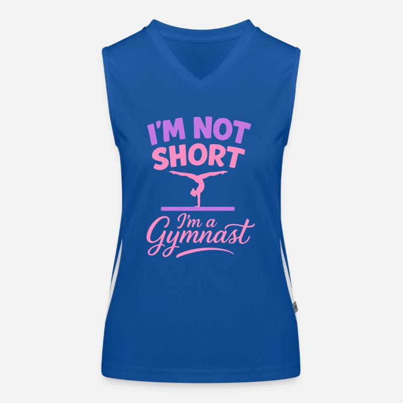 Ich bin nicht klein, ich bin ein Turner Funktionelles Kontrast-Tank Top für Frauen