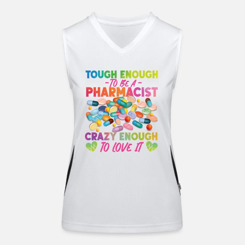 Pharmacy Tech Technician Funktionelles Kontrast-Tank Top für Frauen