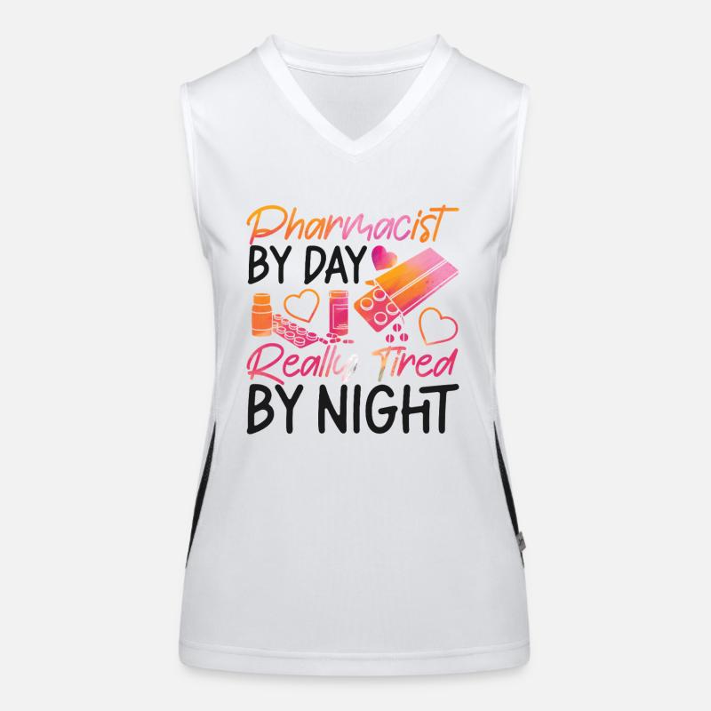 Pharmacy Tech Technician Funktionelles Kontrast-Tank Top für Frauen