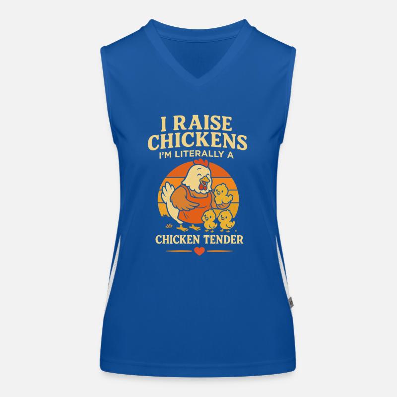 Ich züchte Hühner, ich bin wirklich ein Funktionelles Kontrast-Tank Top für Frauen