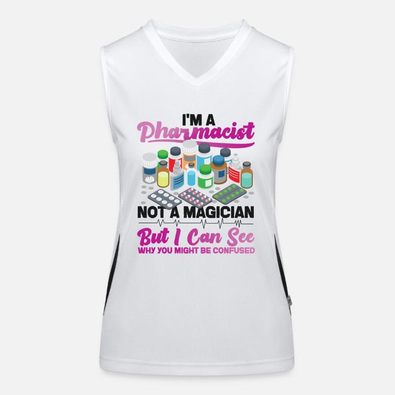 Pharmacy Tech Technician Funktionelles Kontrast-Tank Top für Frauen
