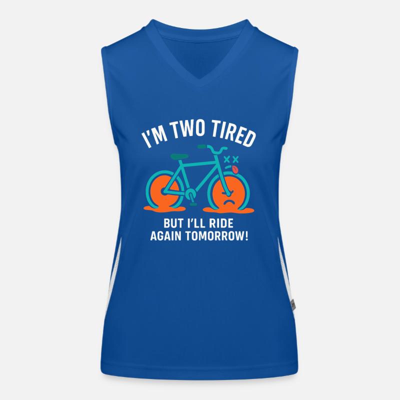 Ich bin zwei müde Funktionelles Kontrast-Tank Top für Frauen