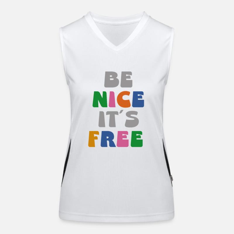be nice it ́s free Women's Functional Contrast Tank Top