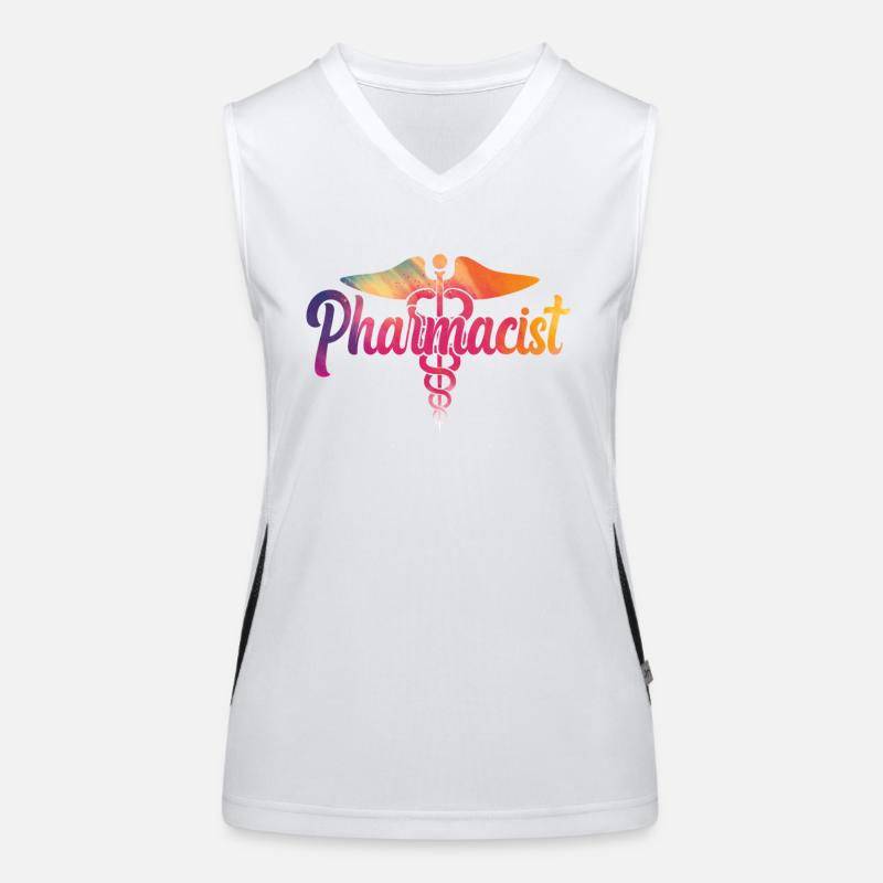 Pharmacy Tech Technician Funktionelles Kontrast-Tank Top für Frauen