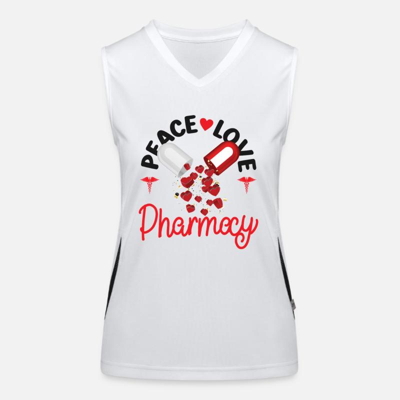 Pharmacy Tech Technician Funktionelles Kontrast-Tank Top für Frauen