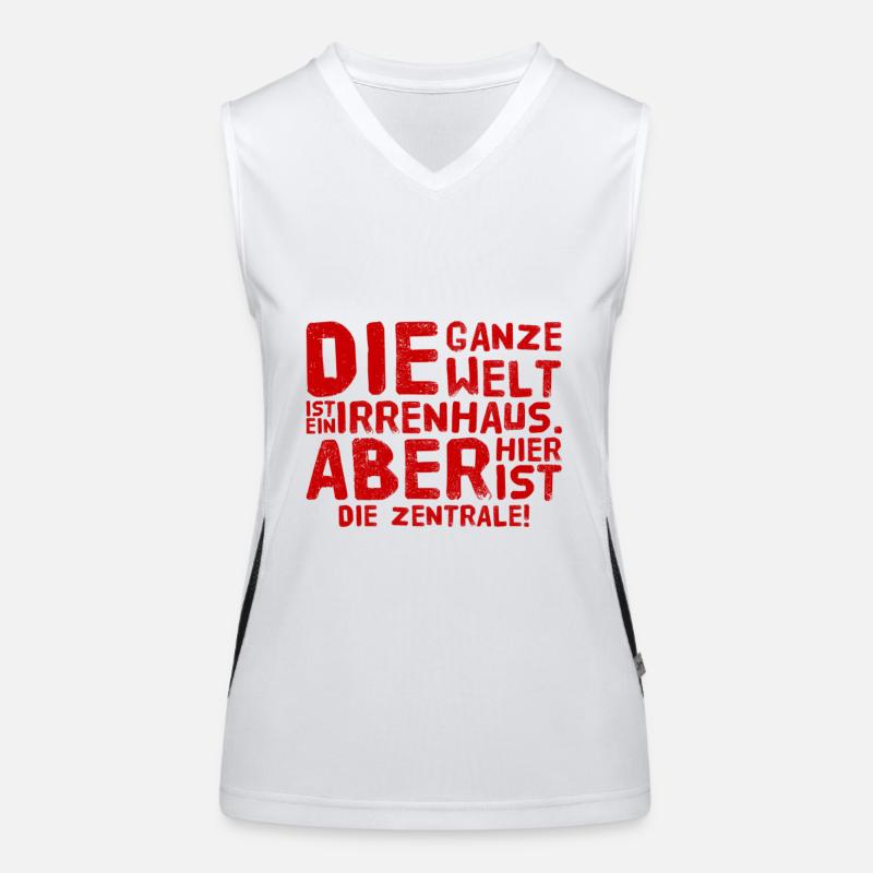 durchgeknallt Funktionelles Kontrast-Tank Top für Frauen