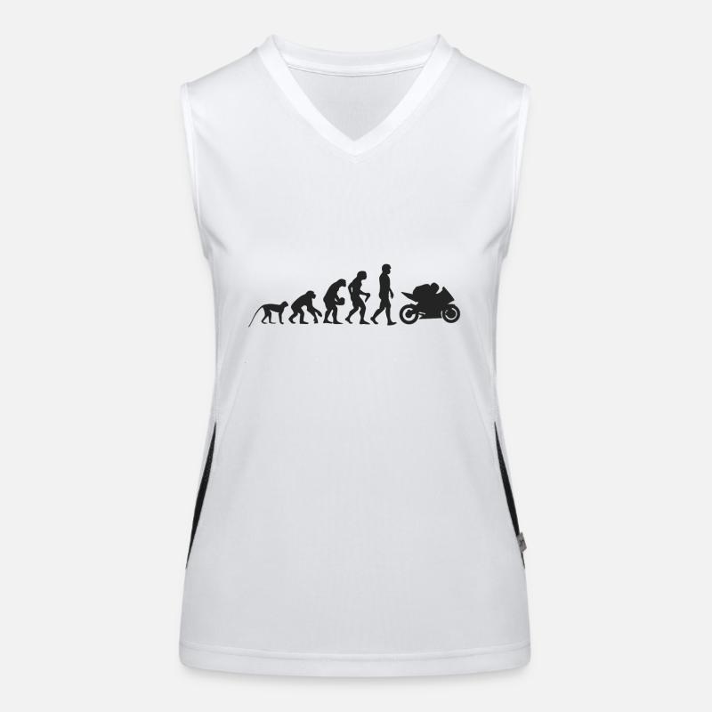 Evolution motorcycle Women's Functional Contrast Tank Top