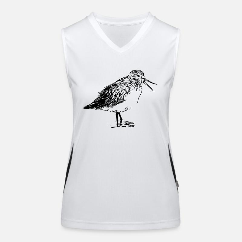 Coureur de la rivière Oiseau Débardeur respirant contrasté Femme