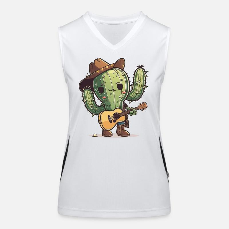 Le Cactus Musical Débardeur respirant contrasté Femme