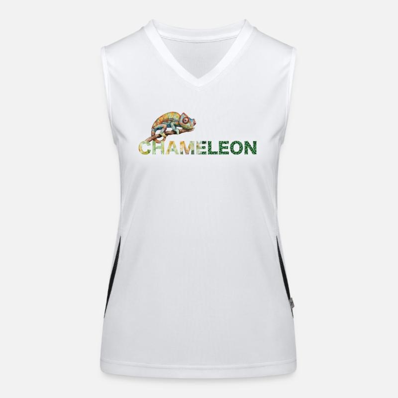 Chamäleon Chameleon Funktionelles Kontrast-Tank Top für Frauen