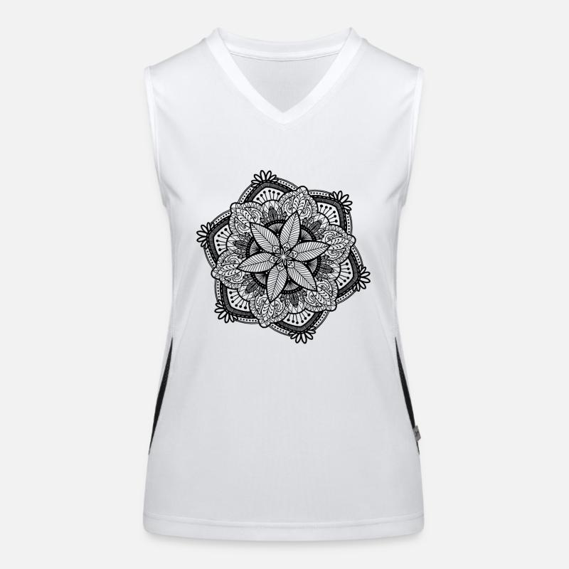 Mandala Funktionelles Kontrast-Tank Top für Frauen