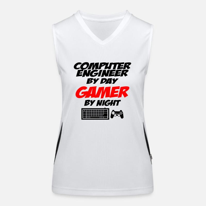Computer engineer Women's Functional Contrast Tank Top