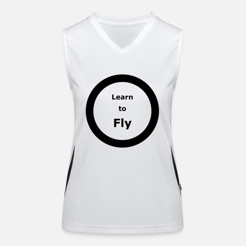 Template 3000x3000 CIRCLE Learn to Fly 2 Women's Functional Contrast Tank Top