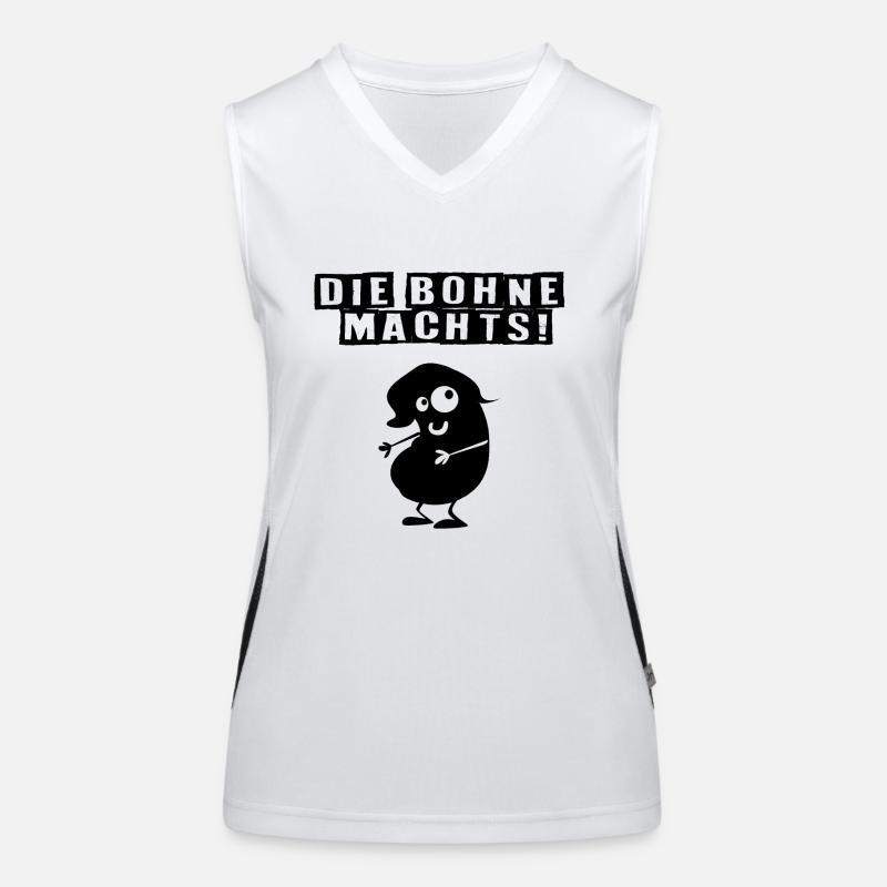 Die Bohne machts Funktionelles Kontrast-Tank Top für Frauen
