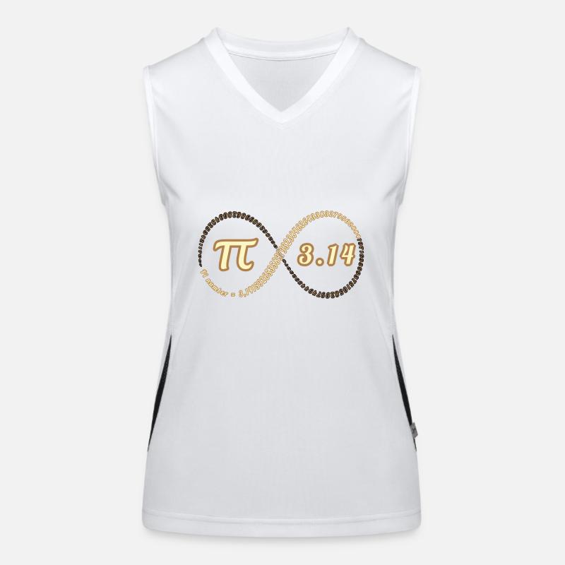 Faszinierende Pi-Nummer Funktionelles Kontrast-Tank Top für Frauen