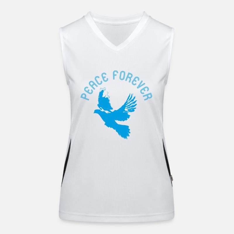 Taube Peace Forever Funktionelles Kontrast-Tank Top für Frauen