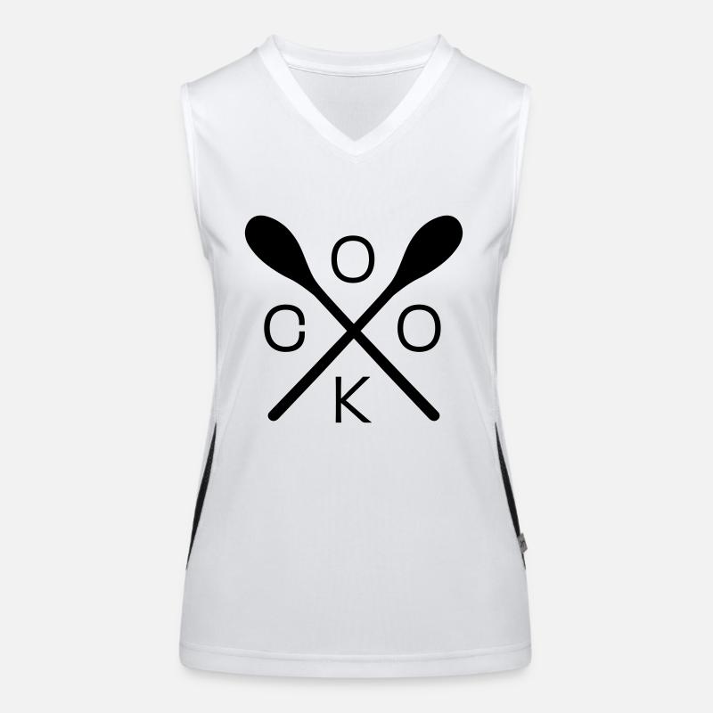 cuisinier Débardeur respirant contrasté Femme