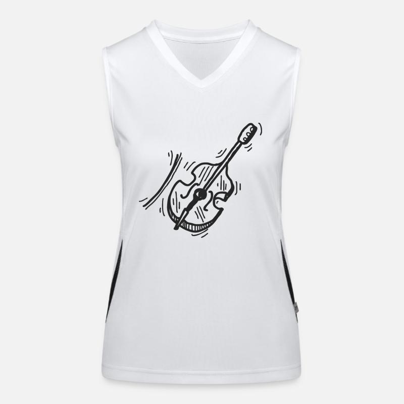 Violin - Violinist Women's Functional Contrast Tank Top