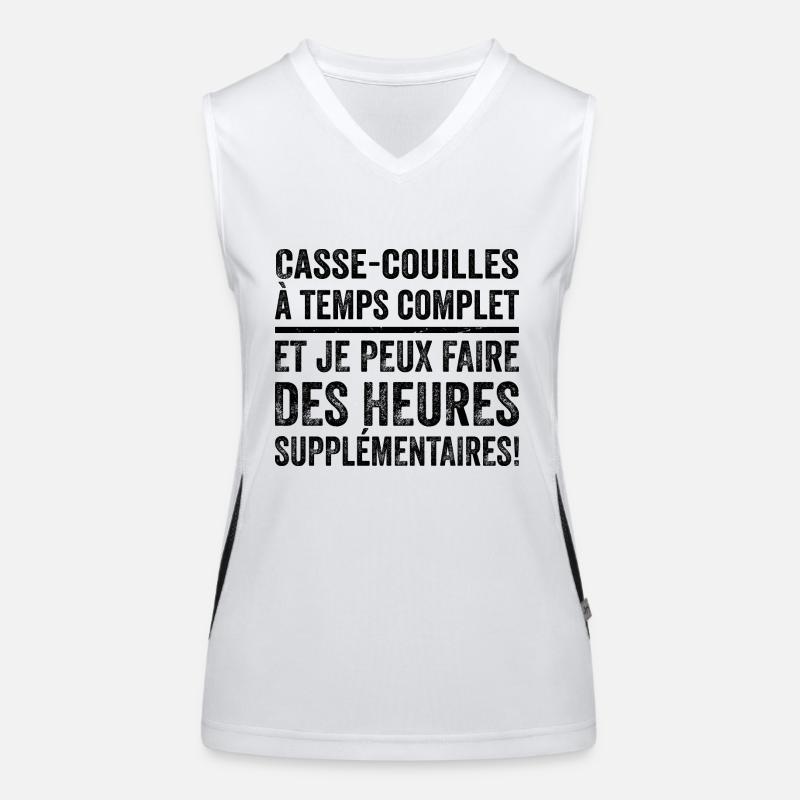 Casse-couilles À Temps Complet Débardeur respirant contrasté Femme