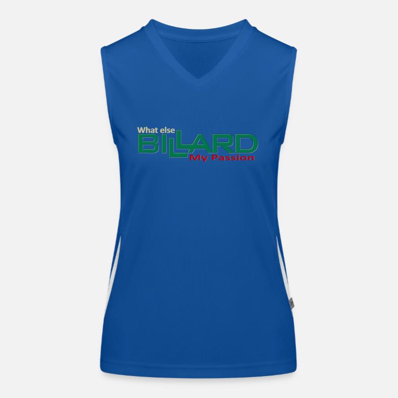 Billard Design my passion what else, Poolbillard Funktionelles Kontrast-Tank Top für Frauen
