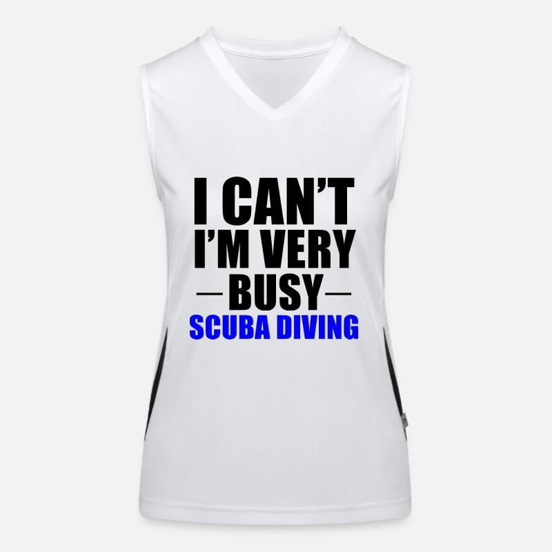 Geschäftiges Tauchen Funktionelles Kontrast-Tank Top für Frauen