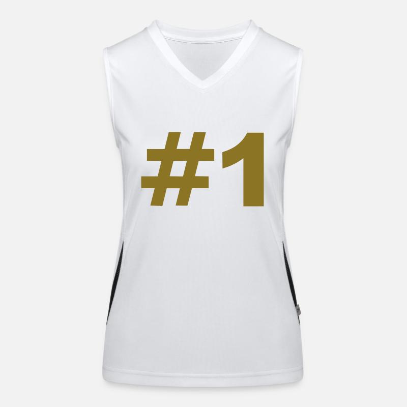 Nummer 1 Funktionelles Kontrast-Tank Top für Frauen