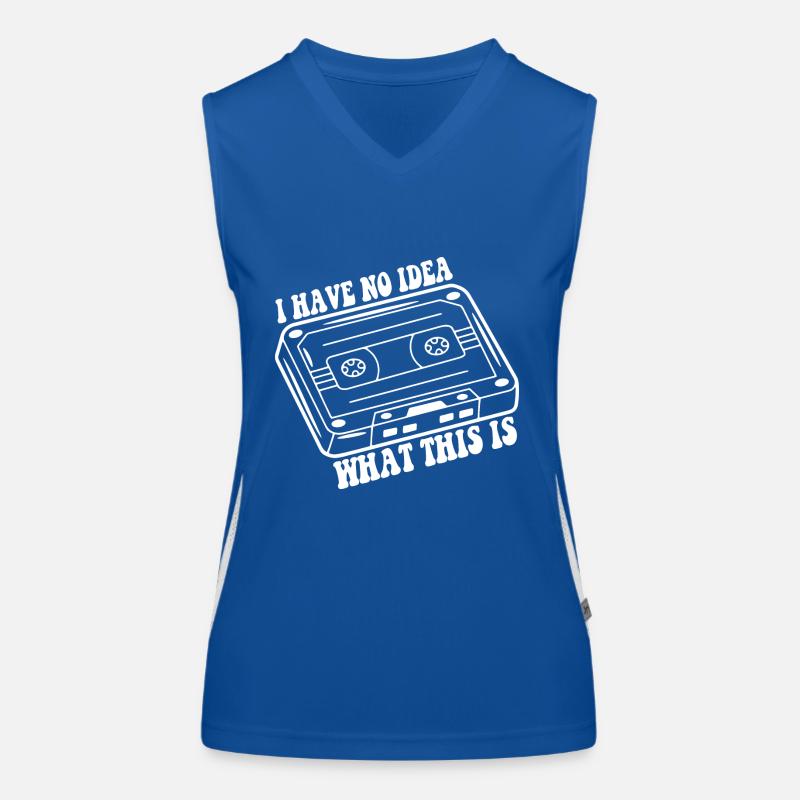 Funny 70s 80s Throwback Retro I Have No Idea What Funktionelles Kontrast-Tank Top für Frauen