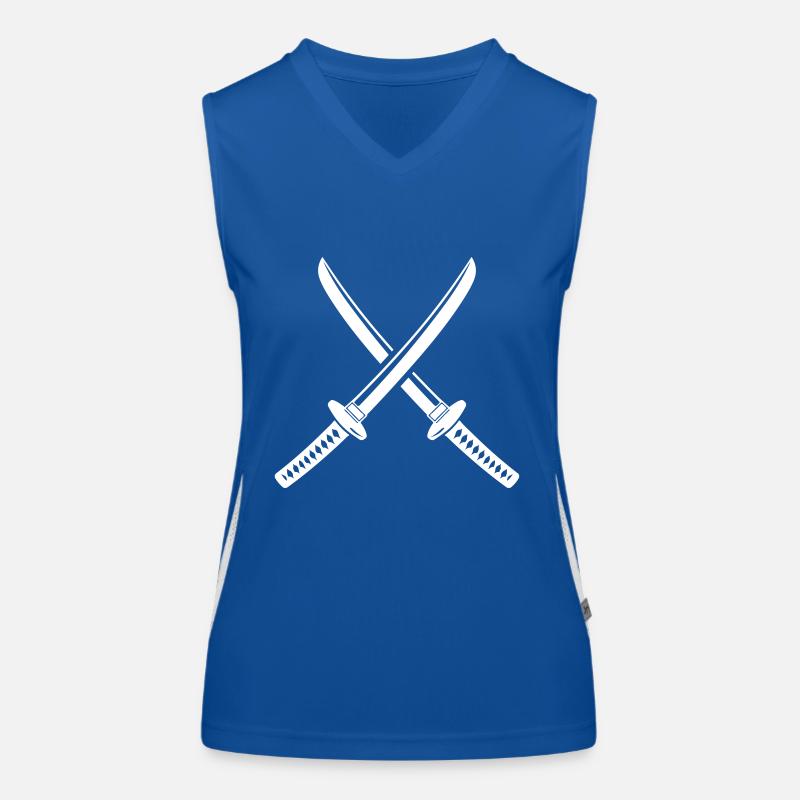 Symbole de l’épée de samouraï Débardeur respirant contrasté Femme