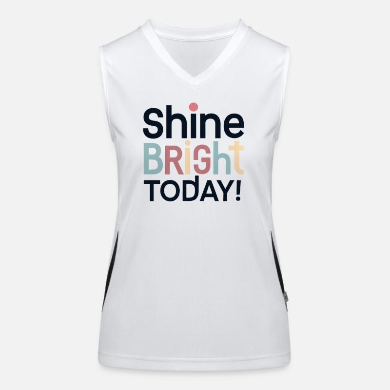 Leuchte Heute Hell Und Farbenfroh Funktionelles Kontrast-Tank Top für Frauen