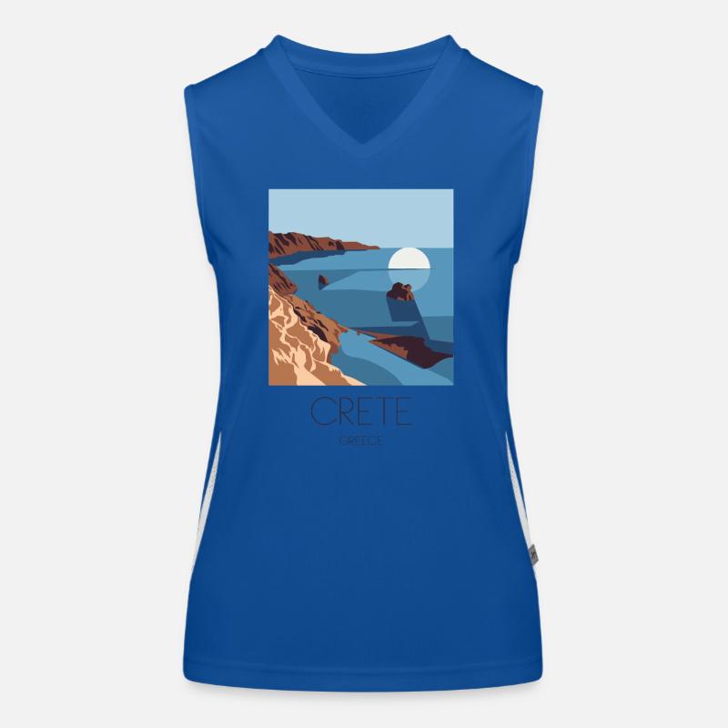 Crète Grèce Souvenir : Méditerranée Débardeur respirant contrasté Femme