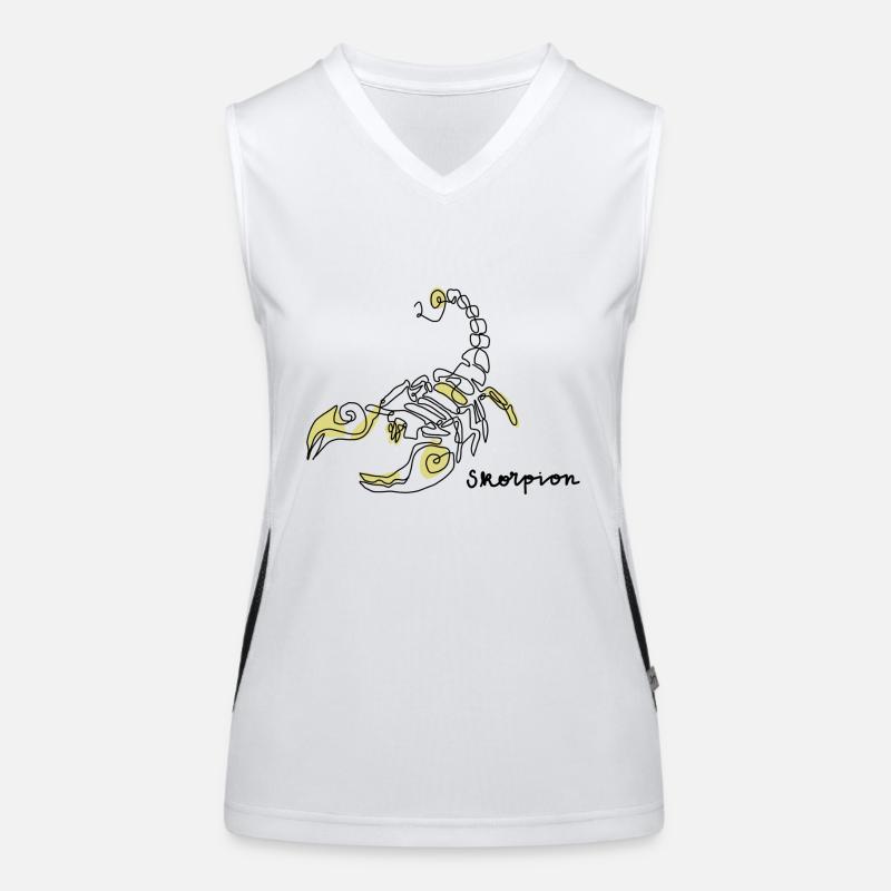 Sternzeichen Skorpion Funktionelles Kontrast-Tank Top für Frauen