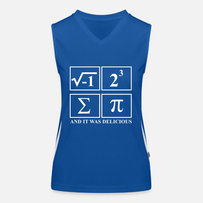I Ate Some Pie and It Was Delicious Math Pun Pi Funktionelles Kontrast-Tank Top für Frauen