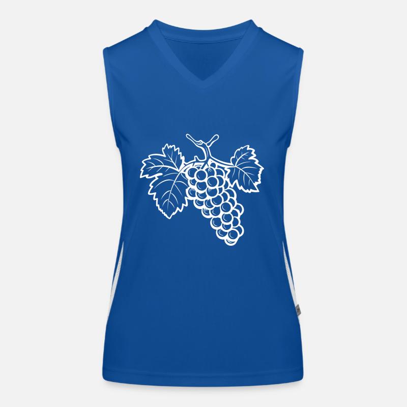Grapes Symbol Women's Functional Contrast Tank Top