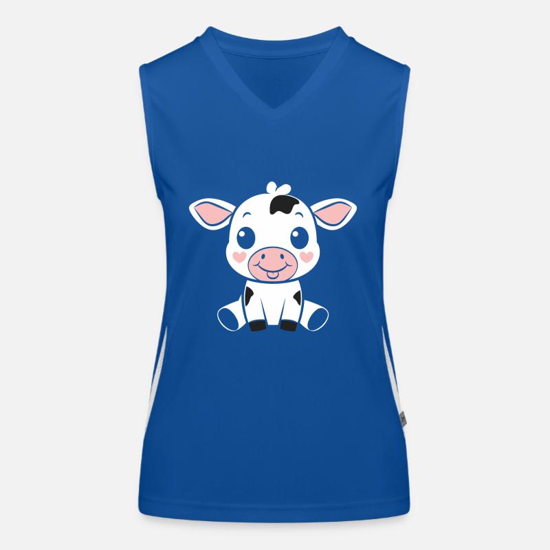 vache Débardeur respirant contrasté Femme