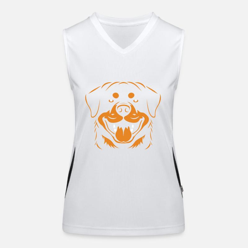 Rottweiler Funktionelles Kontrast-Tank Top für Frauen