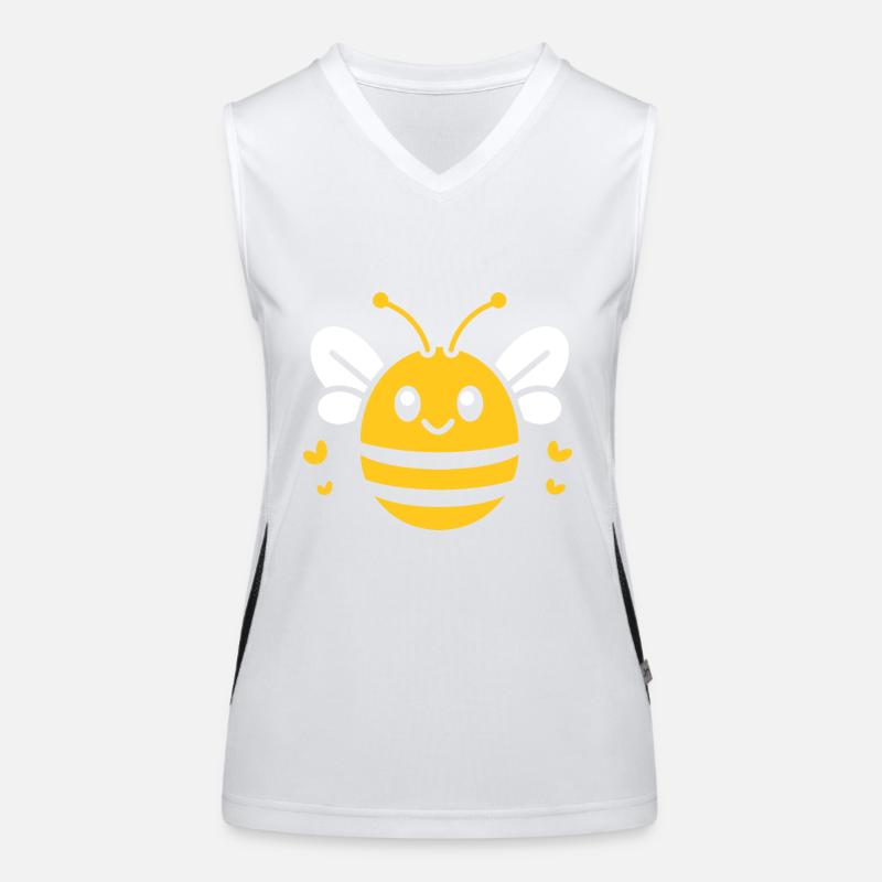 Biene Funktionelles Kontrast-Tank Top für Frauen