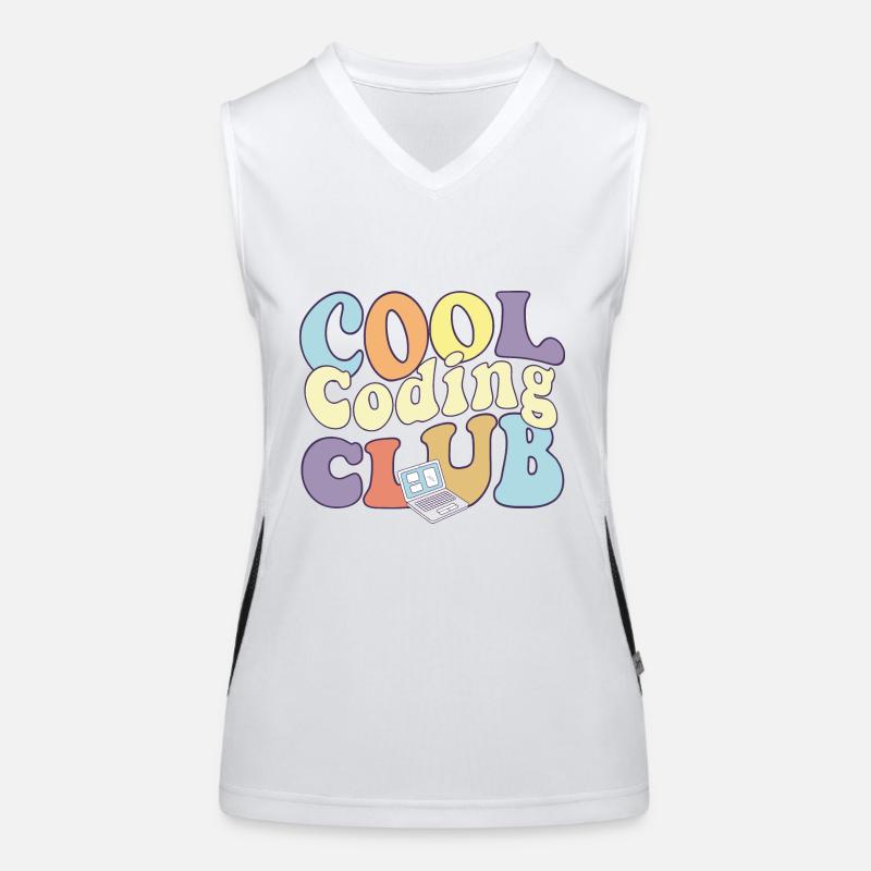 Cool Coding Club Computer Programmer Coder Funktionelles Kontrast-Tank Top für Frauen