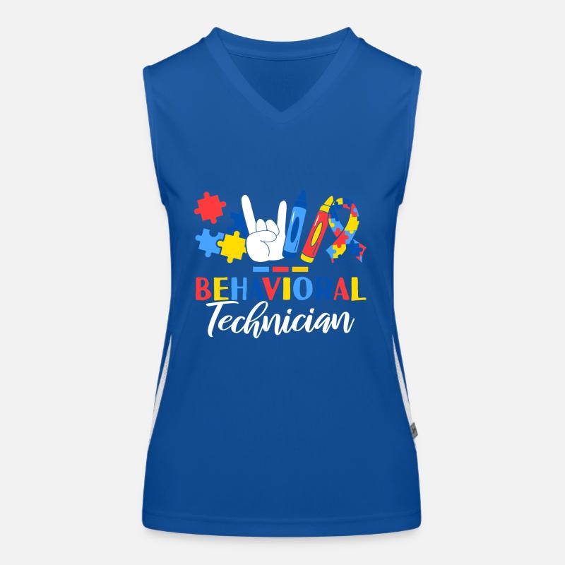 Behavioral Technician ABA Therapist Behavior Women's Functional Contrast Tank Top