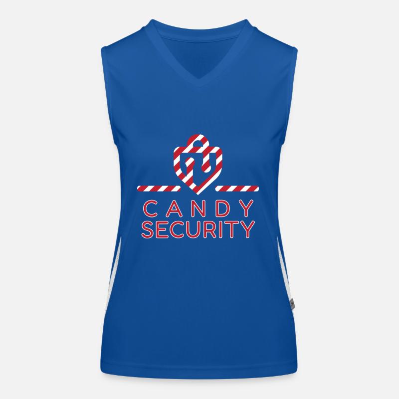 Candy Security Kids Parents Matching Anniversaire Débardeur respirant contrasté Femme