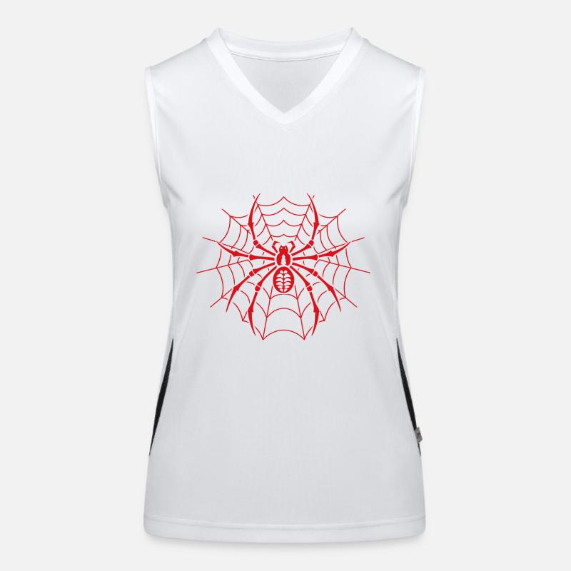 Spinne Funktionelles Kontrast-Tank Top für Frauen