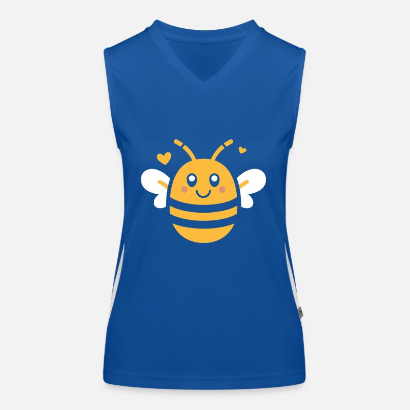 Biene Funktionelles Kontrast-Tank Top für Frauen