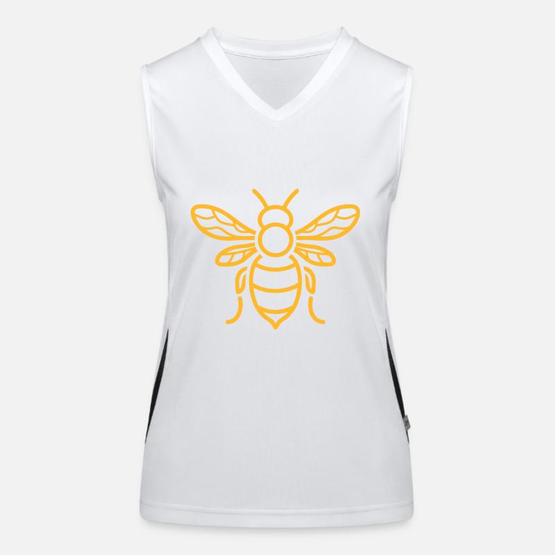 Biene Funktionelles Kontrast-Tank Top für Frauen