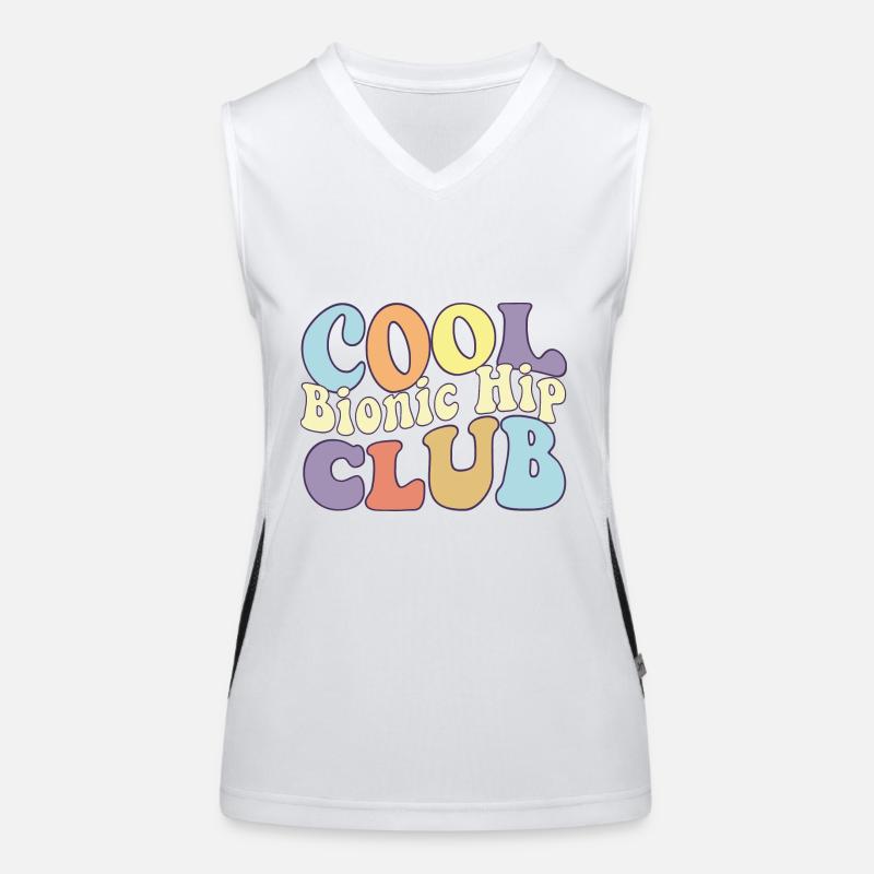 Cool Bionic Hip Club Hip Replacement Surgery Funktionelles Kontrast-Tank Top für Frauen